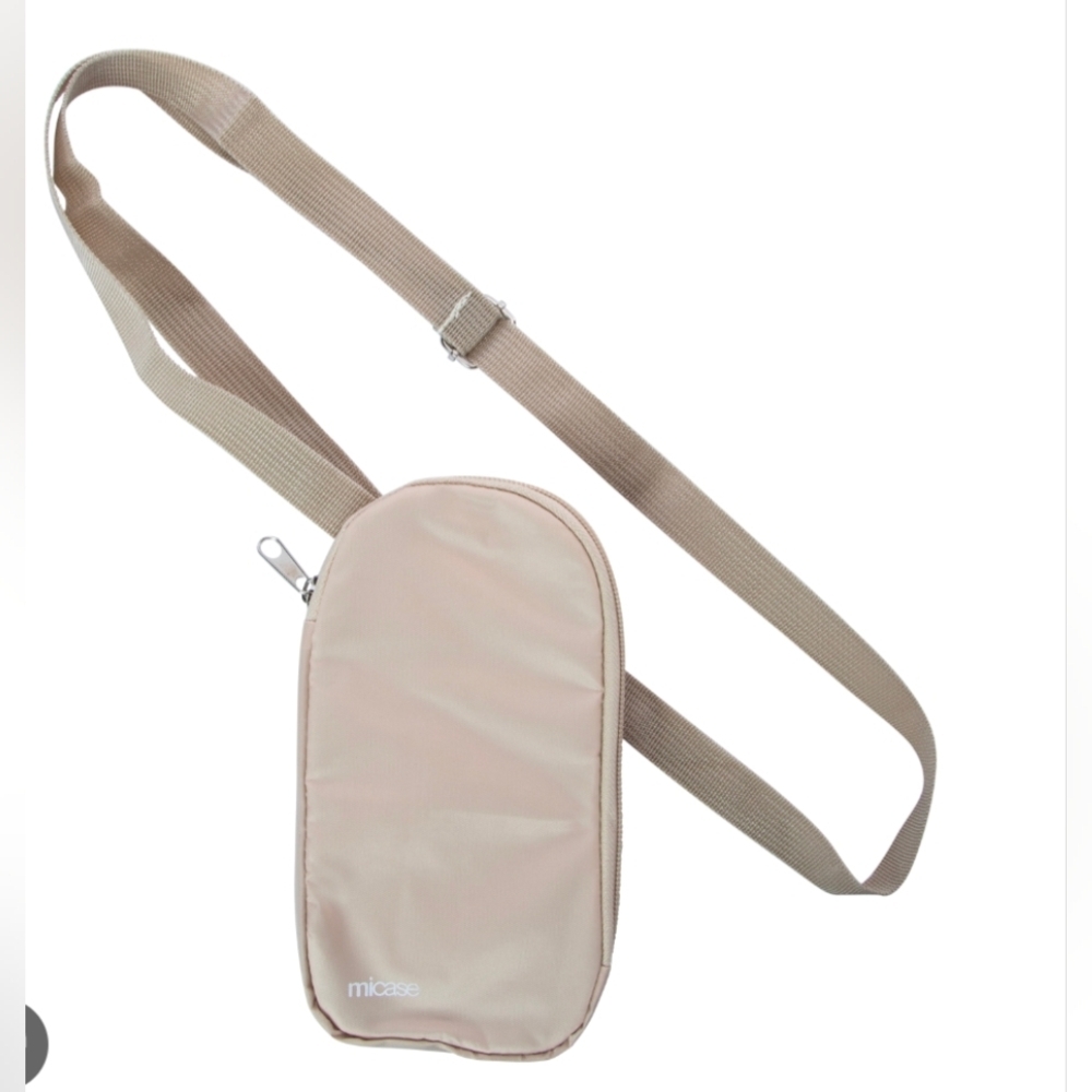 Beige Belt Bag for Men Universal Case